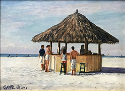 White Sand Tiki Bar at Clearwater by Richard Gantz